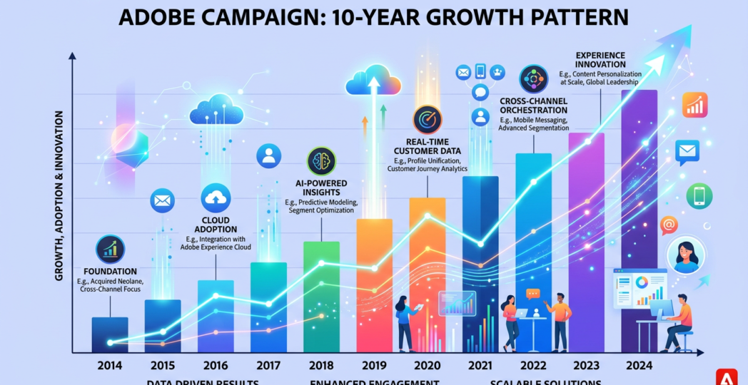 Adobe Campaign 10 years growth
